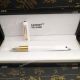 AAA Grade Replica Mont Blanc Black Clip & White Fountain Pen (2)_th.jpg